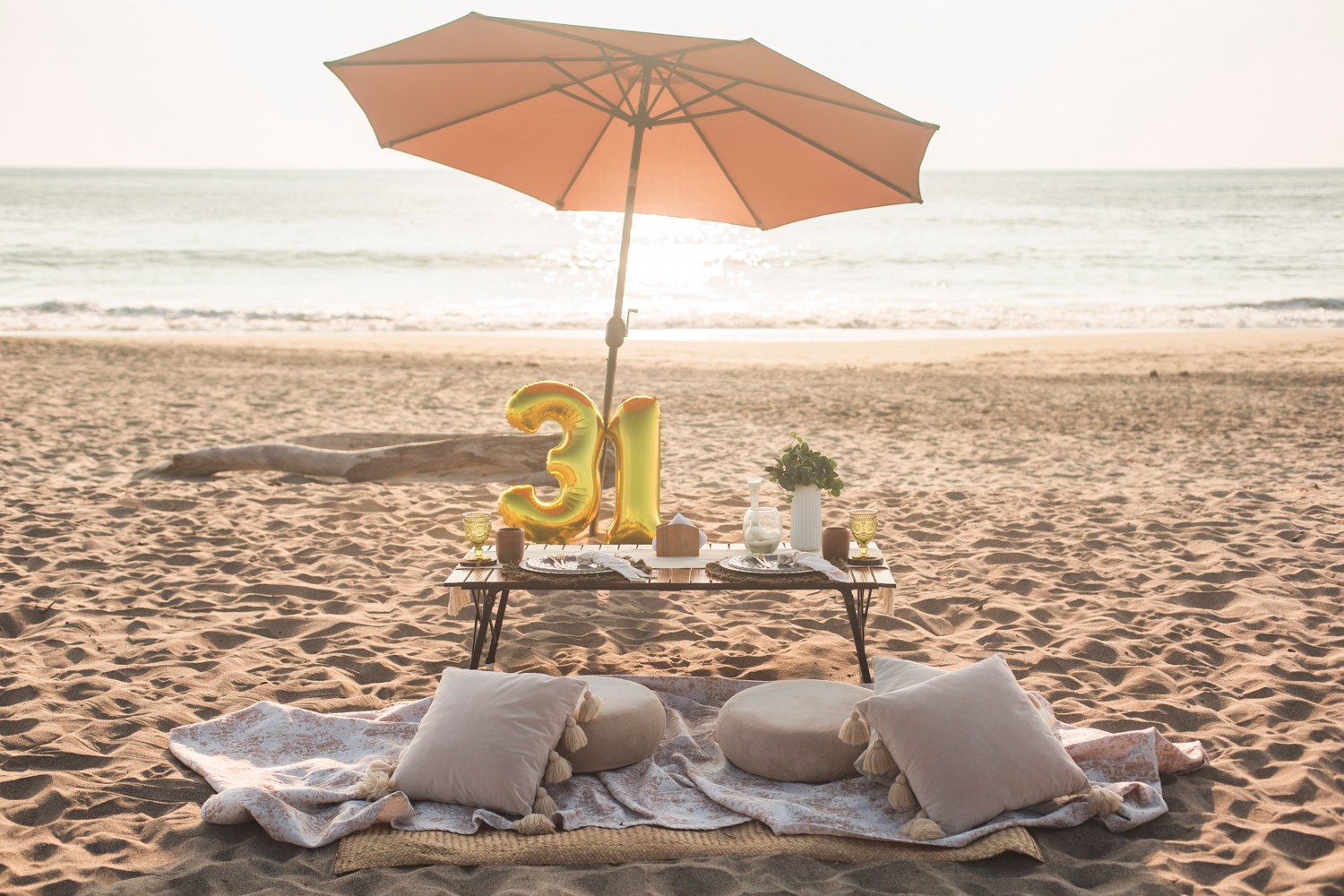 Foto de picnic en la playa
