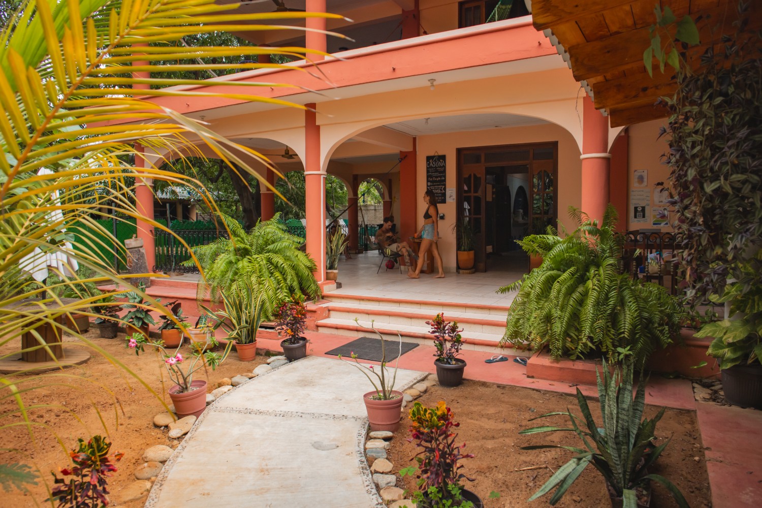 Espacios de La Casona Hostel en Puerto Escondido