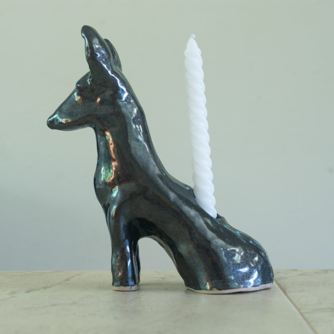 Xolo Ceramica Veladora Escultura