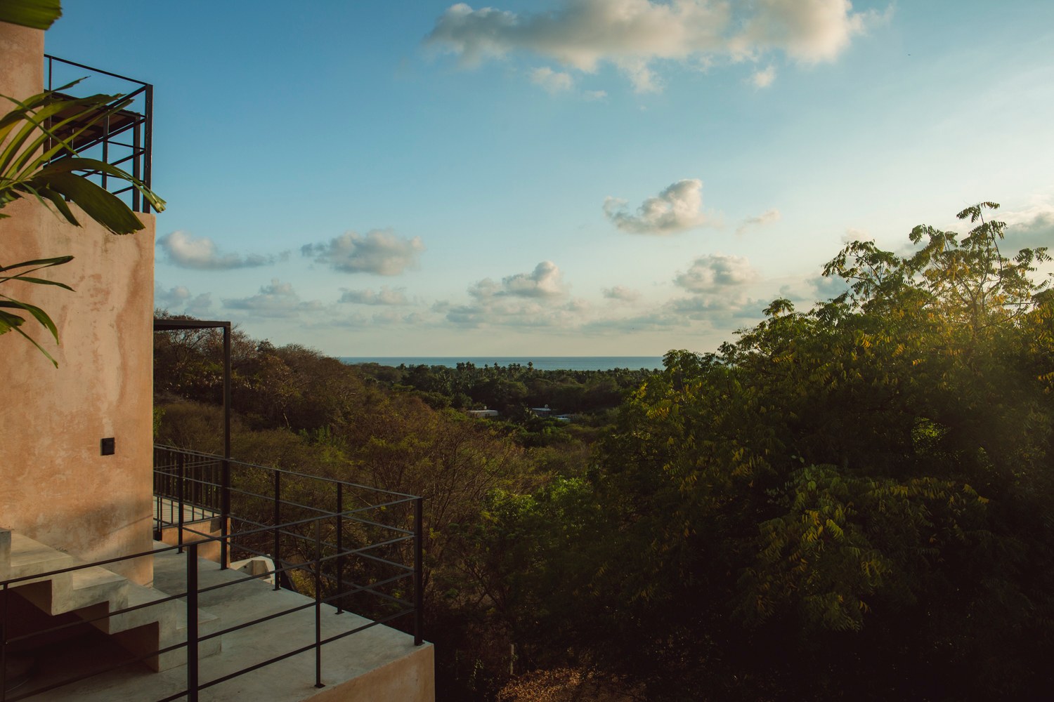 Terrace hammocks with jungle view