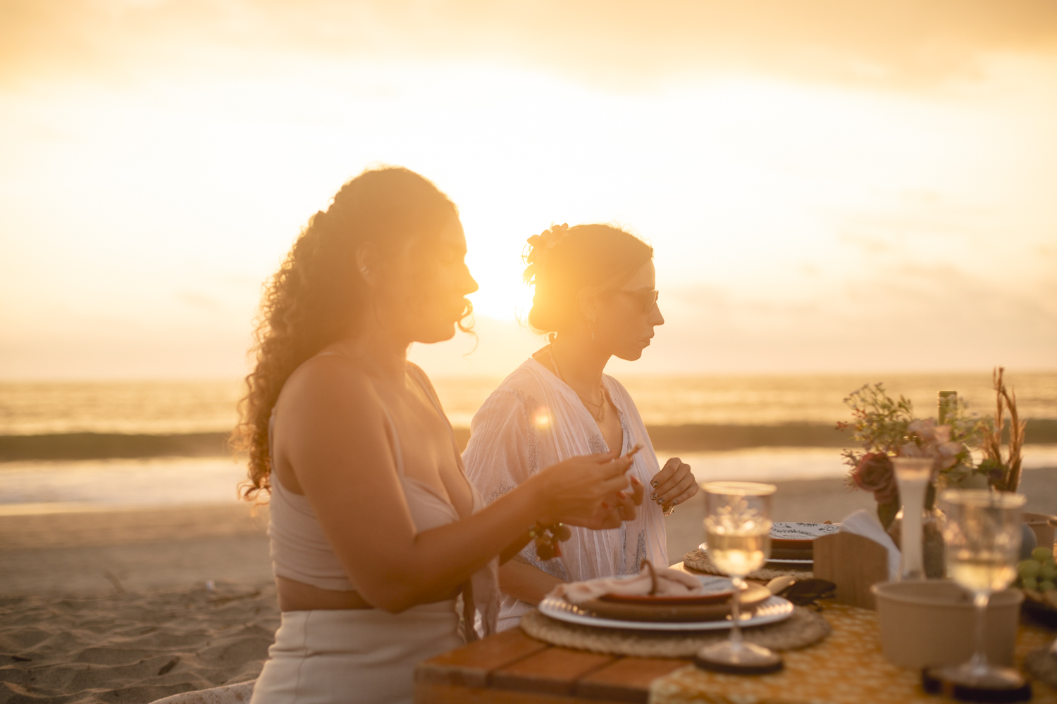 Picnic al atardecer en Puerto Escondido
