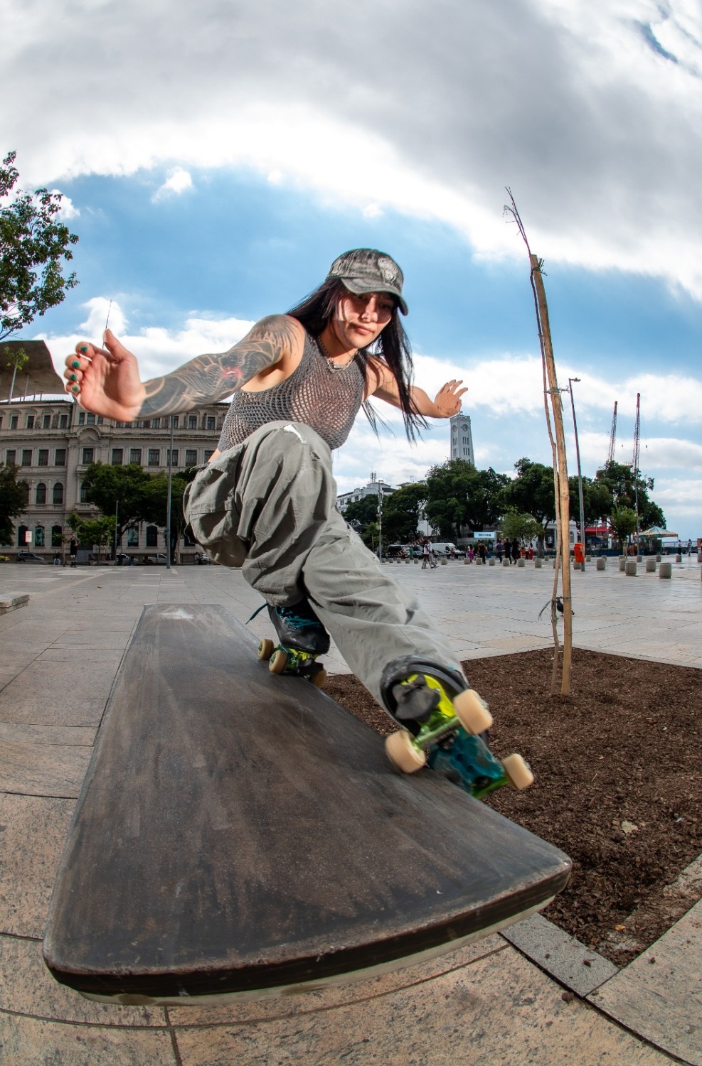 Caro Hernández, instructora de street en TropiQuad 2026